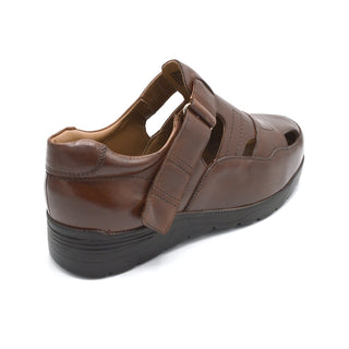 Extra Wide Velcro  Closed Toe Sandal For Hammer Toes
