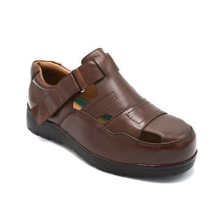 Extra Wide Velcro  Closed Toe Sandal For Hammer Toes