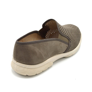 Extra Wide Slip On Suede Shoe For Orthotics