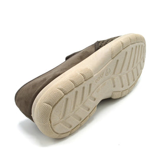 Extra Wide Slip On Suede Shoe For Orthotics