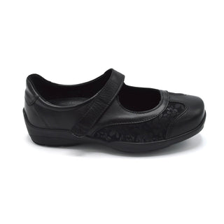Db Winnipeg - Ladies Black Mary Jane Wide Fit Shoe