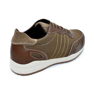Men's Brown Wider Fit Trainer For Orthotics