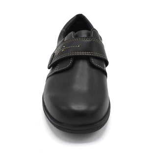 Black Womens Velcro Shoes For Large Bunions