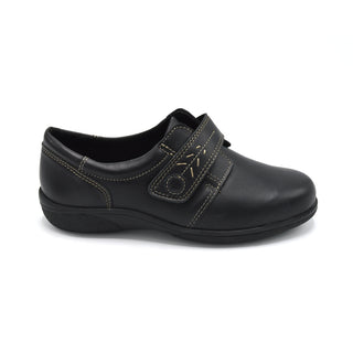 DB Black Ladies Shoe Extra Wide Fitting