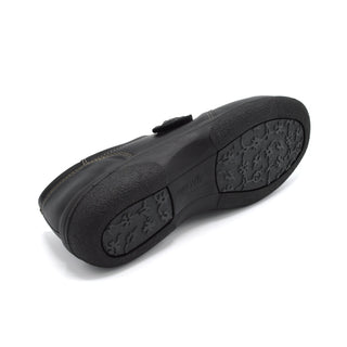Black Womens Velcro Shoes For Large Bunions