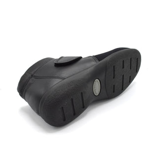 Extra Wide Black Velcro Strap Boot For Bunions
