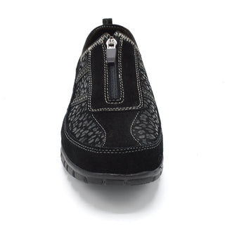 Boulevard Wide Fitting Casual Boulevard Macy L376AS  - Ladies Wide Fit Walking Shoe- 2E Fitting - Black