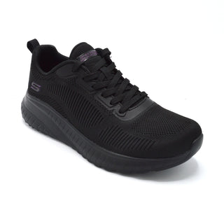 Wide Fitting Lace Up Black Trainer For Bunions