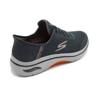 Skechers ArchFit Simplicity -Mens Wide Fit Casual Trainer - 4E Width Fitting - Grey