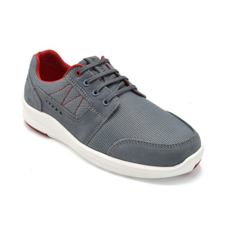 Cosyfeet Vasco Grey - Mens Extra Wide Casual Trainer - 6E Width Fitting
