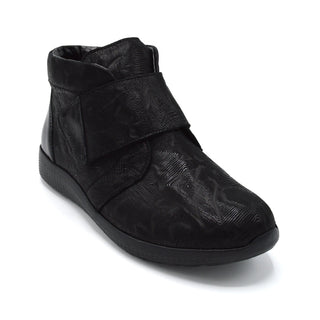 Waldlaufer Taipei - Ladies Lightweight Wider Fit Ankle Boot - 3E Fitting - Black