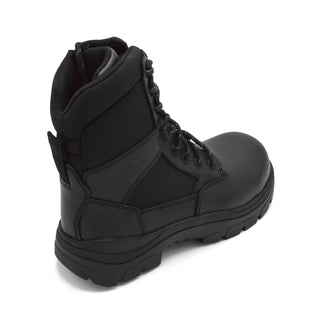 WideLoad 790BZC - Tactical Composite Toe Safety Boot For Motorcycles and Police work - 6E Fit  - Black