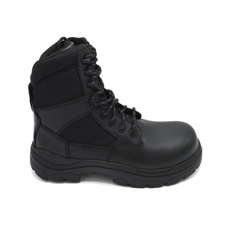 WideLoad 790BZC - Tactical Composite Toe Safety Boot For Motorcycles and Police work - 6E Fit  - Black