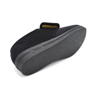 Black Unisex Velcro Slipper For Swollen Feet