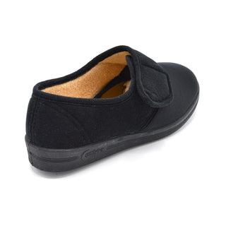 Black Unisex Velcro Slipper For Swollen Feet