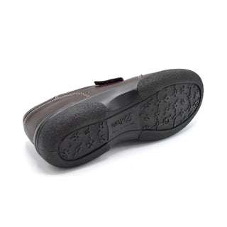 Burgundy Womens Velcro Shoes For Swollen Feet