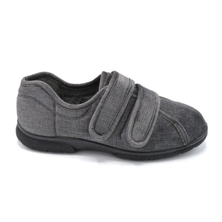 DB Mens Grey Extra Wide House Shoe