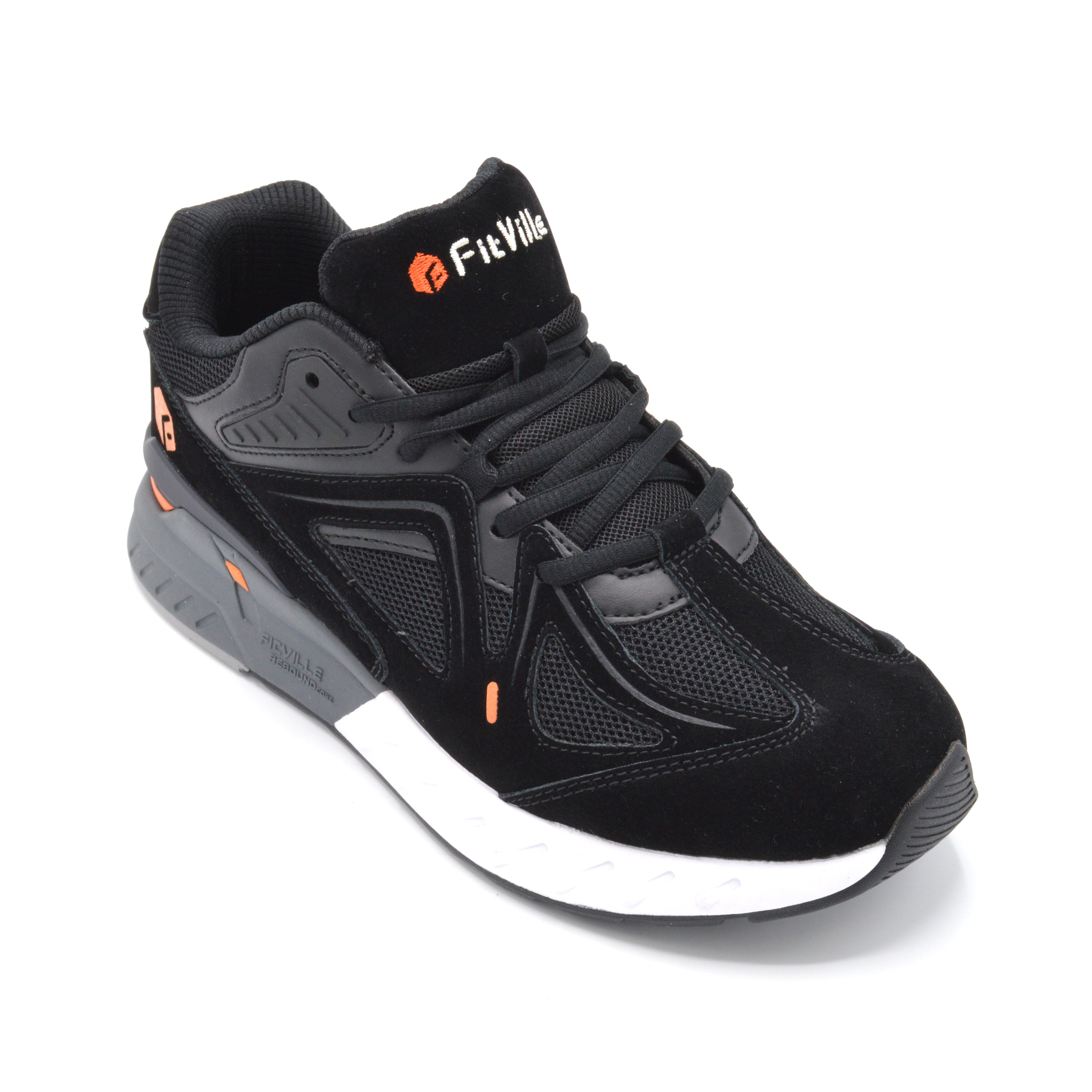 Black Extra Wide Fitting Mens Trainer 6E Width Fitting