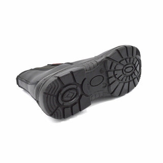 Black Chelsea Work Boot For Bunions & Gout