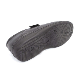 Black Mens Wide Fit Velcro Shoes For Bunions