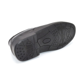 Black Mens Wide Fit Velcro Shoes For Bunions
