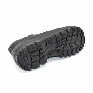 Black Lace-up Work Boot For Bunions