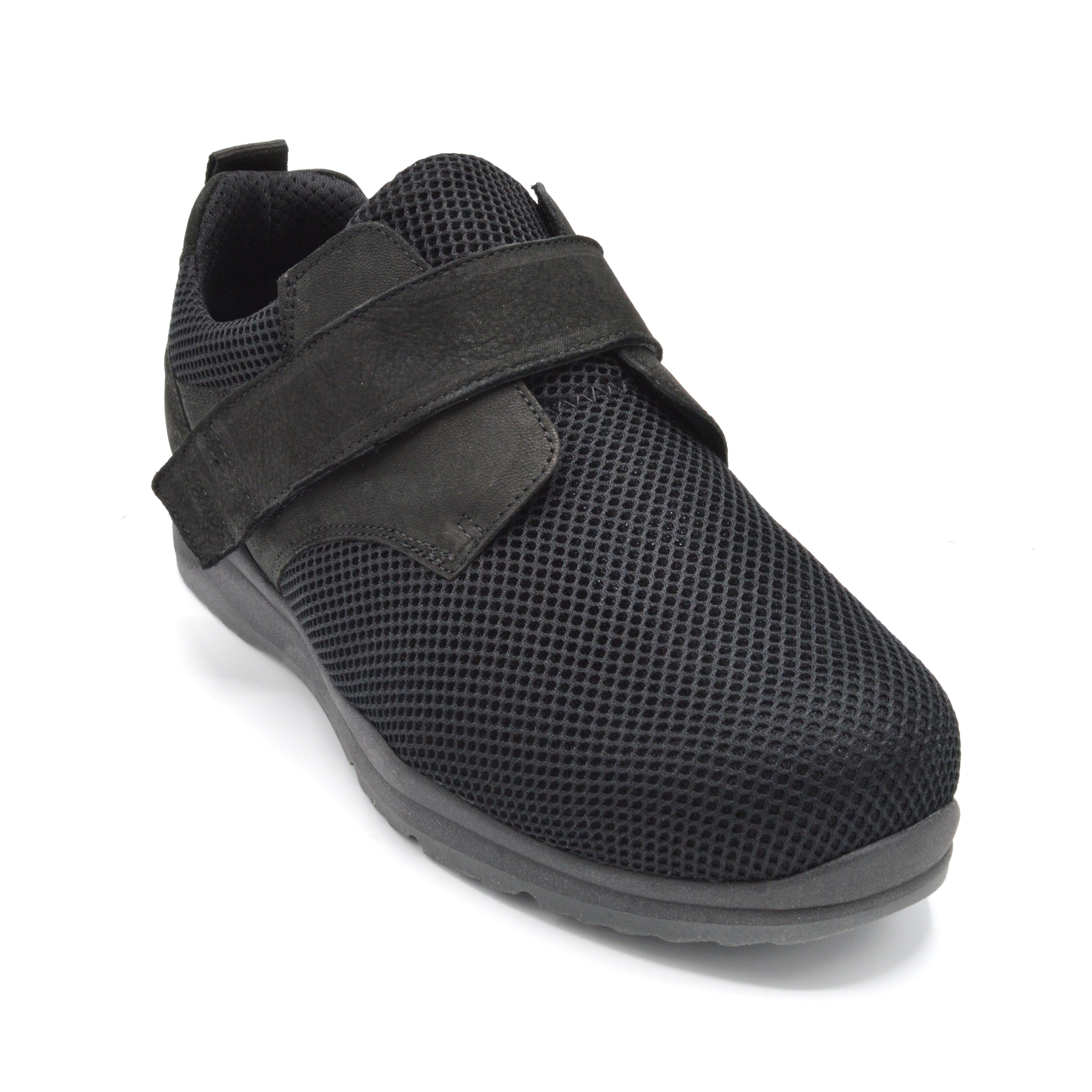 Extra Wide Black Velcro Shoe For Bunions