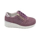Orthopaedic Ladies Wide Fit Trainer in Pink with Deep Toe Box
