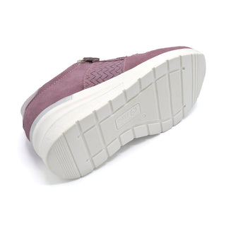 Orthopaedic Ladies Wide Fit Trainer in Pink with Deep Toe Box