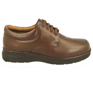 DB Bob - Mens Extra Wide Lace Up - 2V and 6V Width Fitting - Brown
