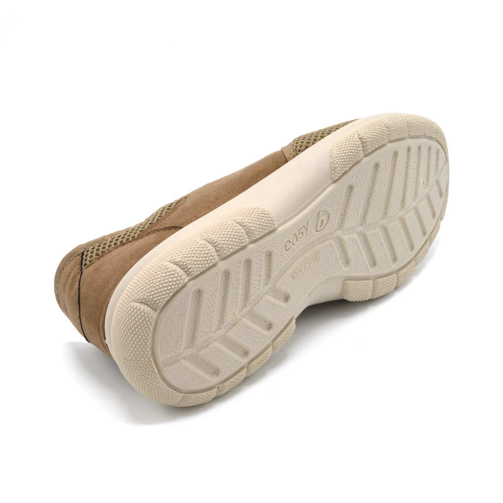 DB Cairo- Mens Extra Wide Summer Slip On - 6V (6E-8E) Fitting - Beige â Wide Shoes