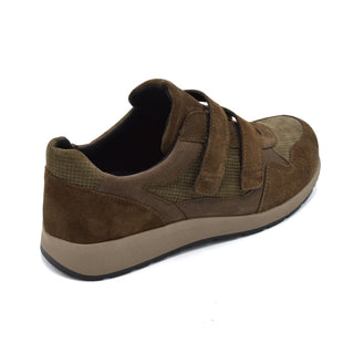 DB Edmund - Mens Extra Wide Trainer-  6V(6E-8E) Fitting - Brown Suede