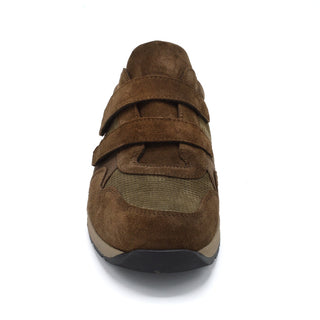 DB Edmund - Mens Extra Wide Trainer-  6V(6E-8E) Fitting - Brown Suede