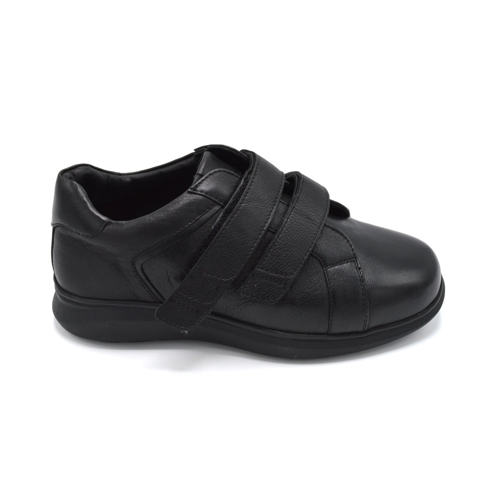 Stephen Men's Extra Wide Fitting Velcro Black – Wide Shoes