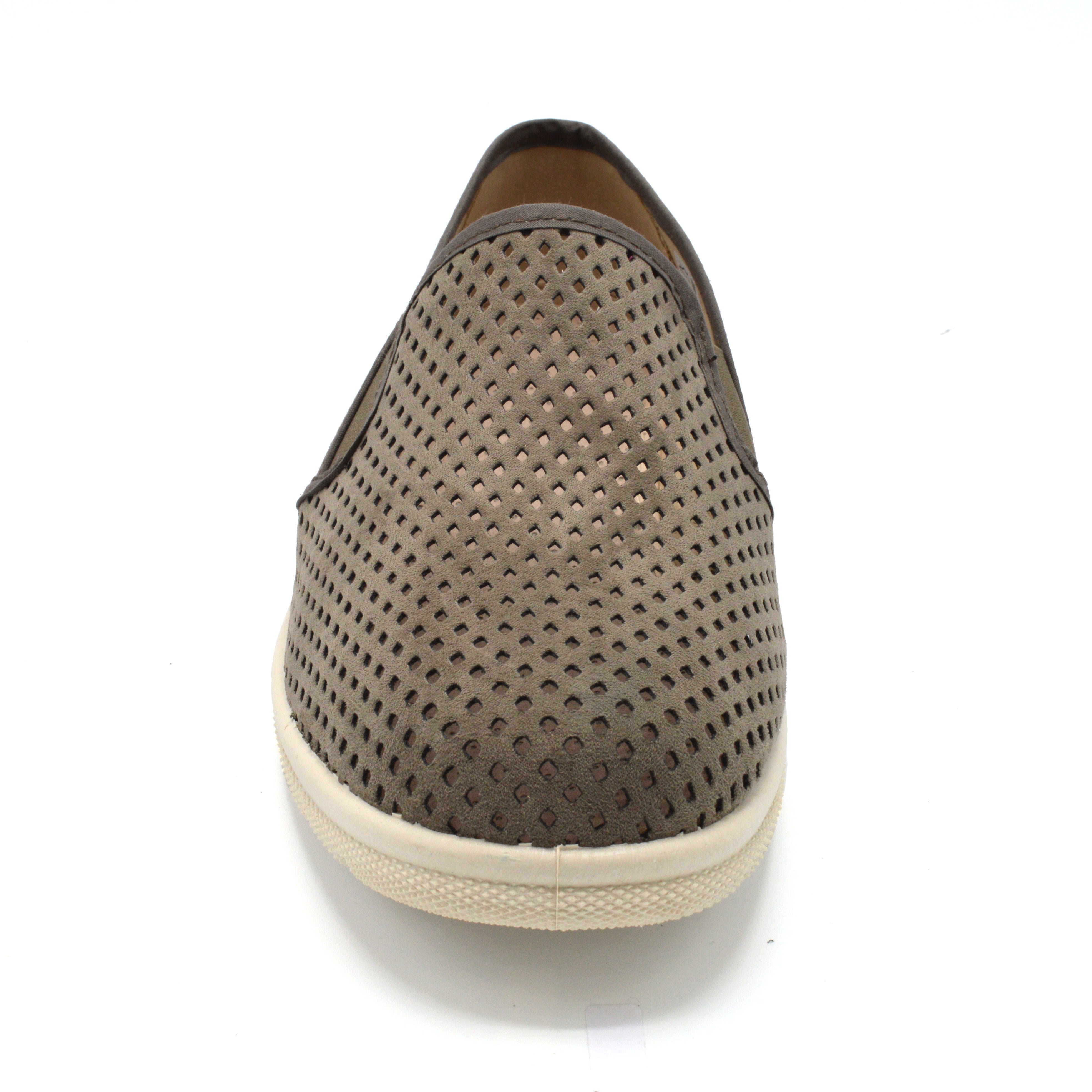 Extra Wide Slip On Suede Shoe For Orthotics