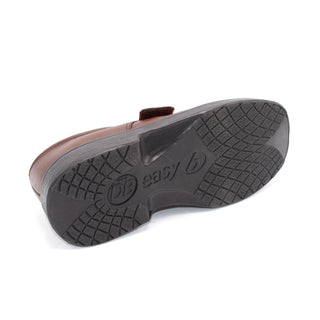 Reece- Mens Extra Wide Velcro Close Shoe - 6V Fitting - Brown