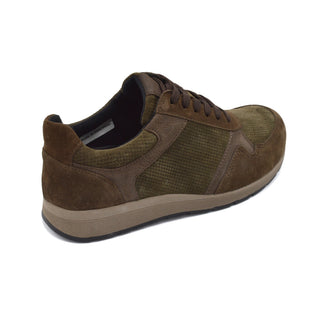 DB Hector - Mens Lace Trainer with Side Zip -  6V(6E-8E) Fitting - Brown
