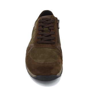 DB Hector - Mens Lace Trainer with Side Zip -  6V(6E-8E) Fitting - Brown