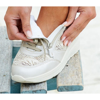 Extra Wide Zipped Light Trainer For Bunions