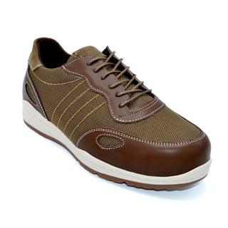 Men's Brown Wider Fit Trainer For Orthotics