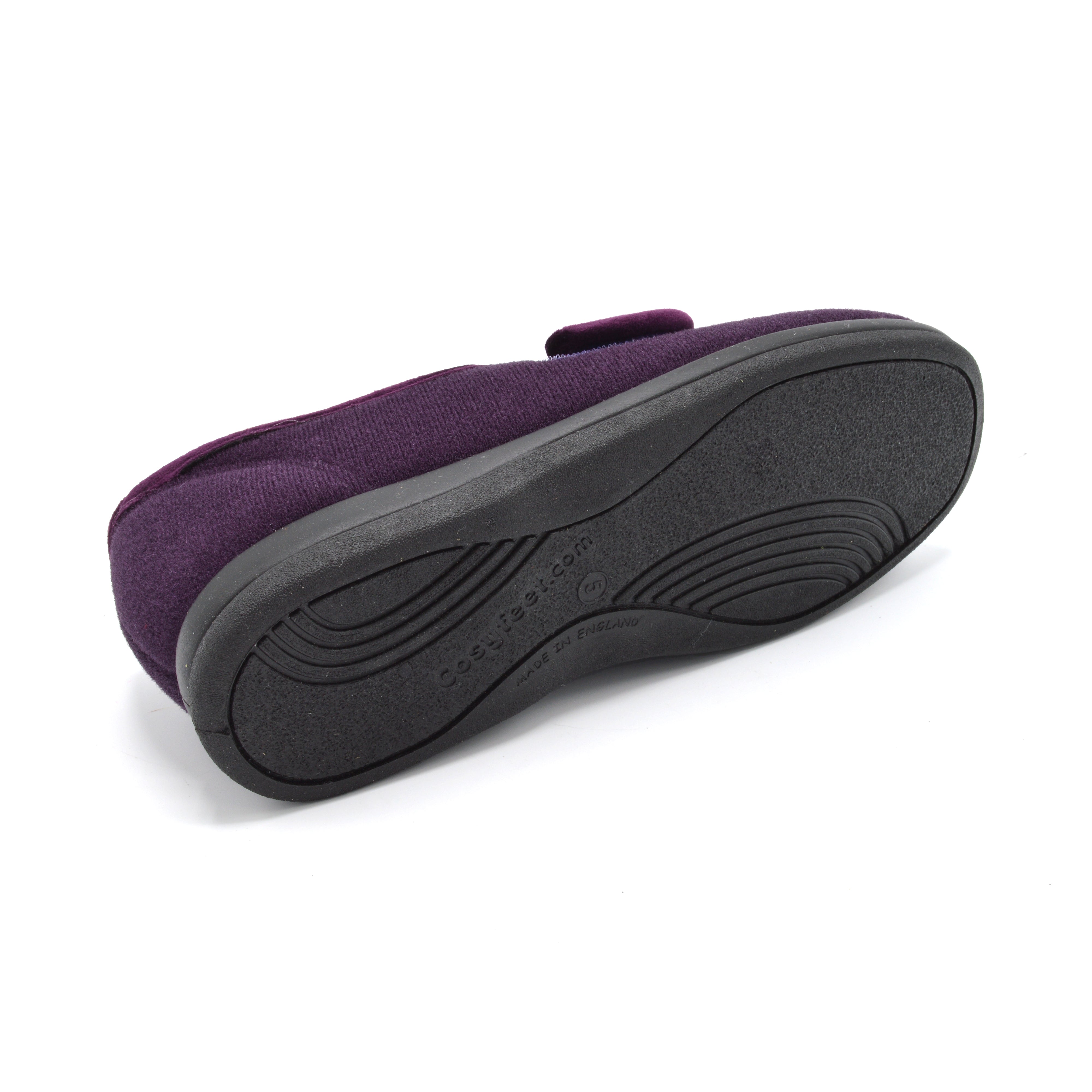Womens Wide Fit Velrco Slipper For Bunions