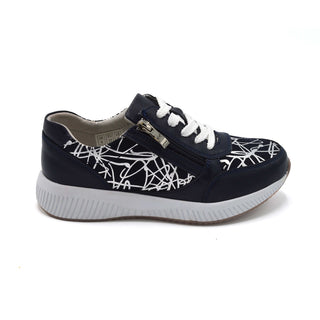 Fleet & foster Bev Navy Zipped Trainer