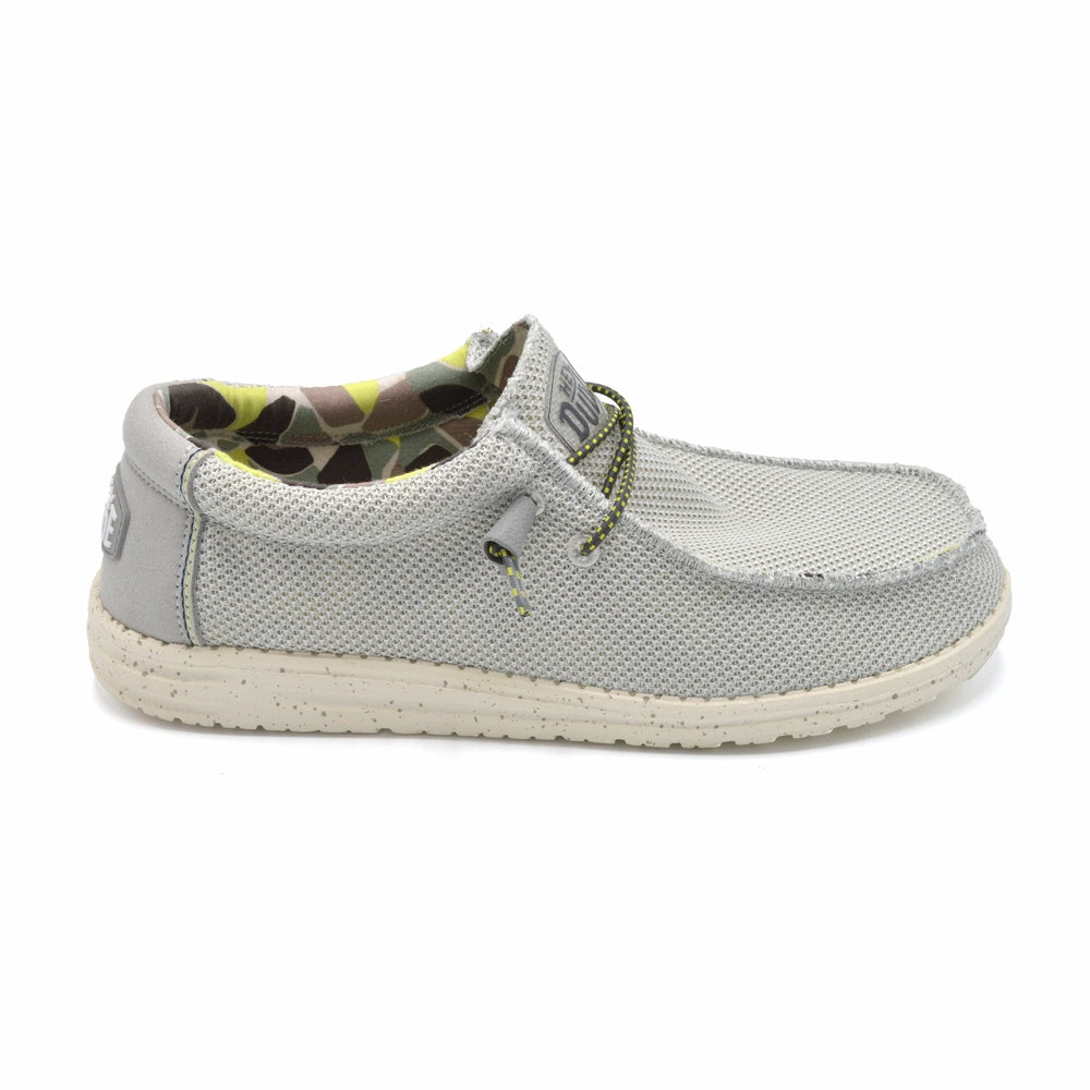 Hey Dude Mens Extra Wide Fit Summer Casual Grey – Wide Shoes