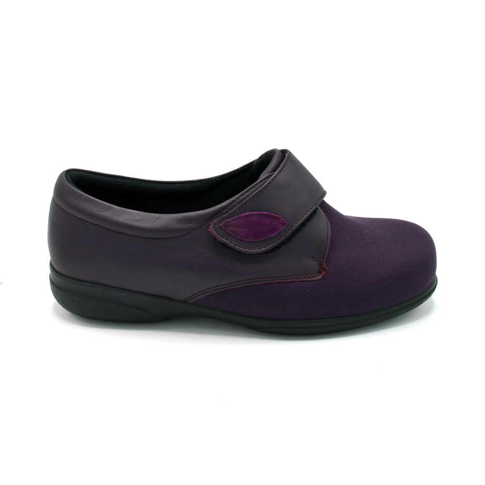 Cosyfeet Karena Ladies Wide Fit Velcro Close Shoe