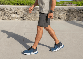 Orthofeet Tilos Hands-Free Mens Stretch Trainer - 6E Fitting - Navy