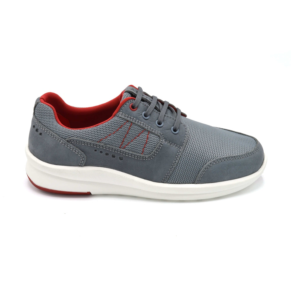 Cosyfeet Vasco- Mens Extra Wide Fit Trainer - 6E Fitting Grey