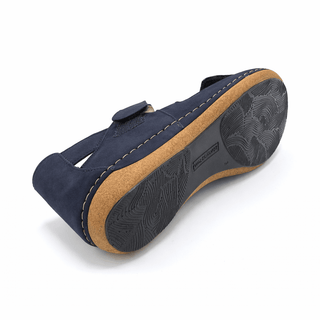 Waldlaufer Heliett- Ladies Wide Fit Summer Sandal - 2V(2E-4E) Fitting - Navy