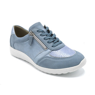 Extra Wide Fitting Zipped Trainer For Swollen Feet