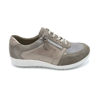 Waldlaufer Ira Grey Zipped Wide Trainer