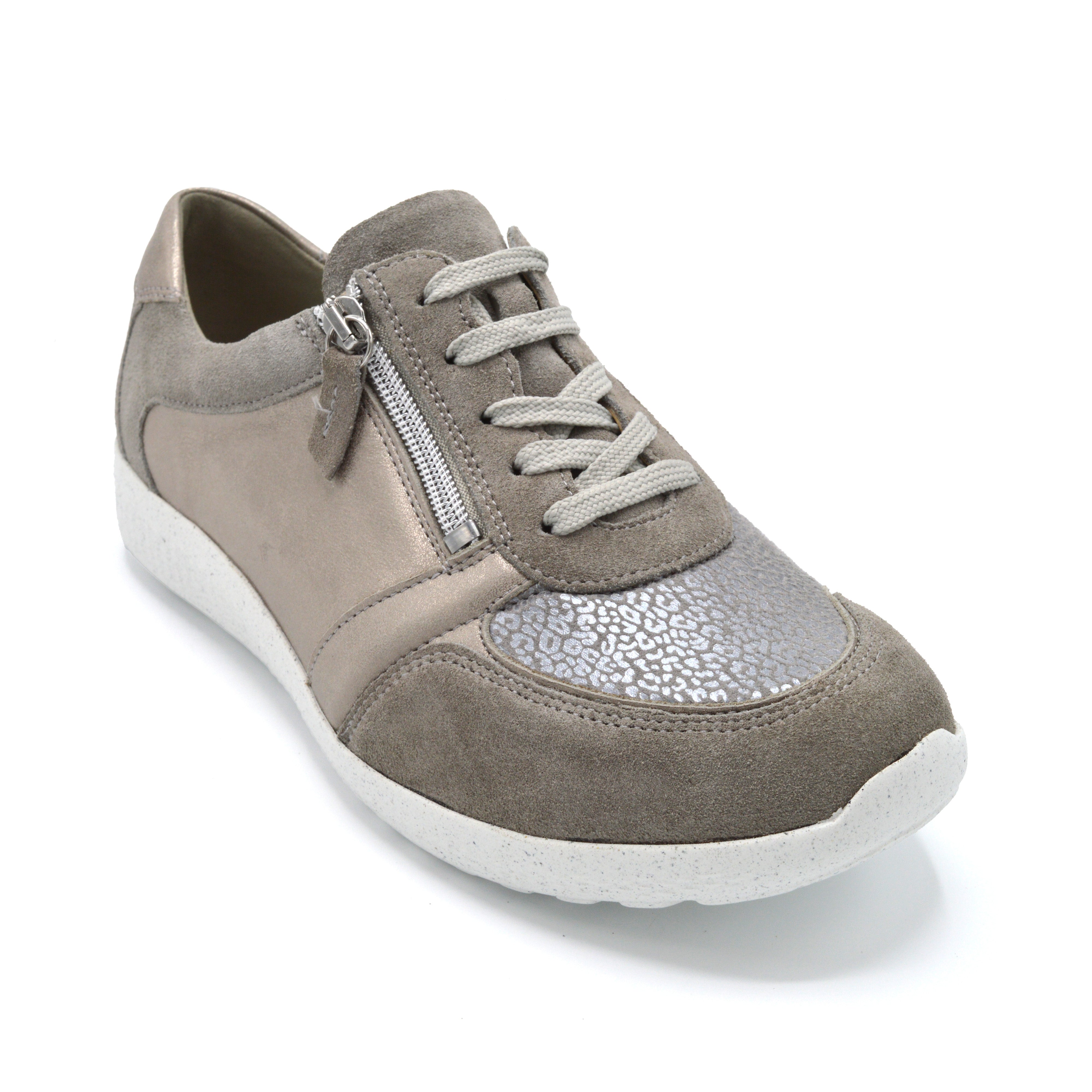 Extra Wide Fitting Zipped Trainer For Bunions